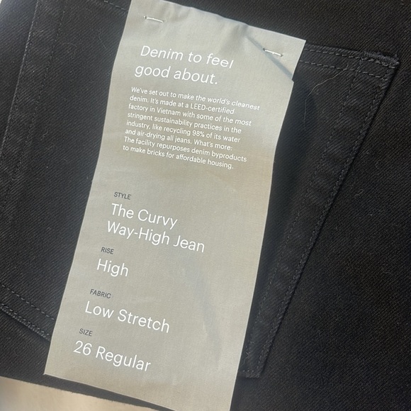 NWT Everlane The Curvy Way High Jean in coal - Picture 7 of 9